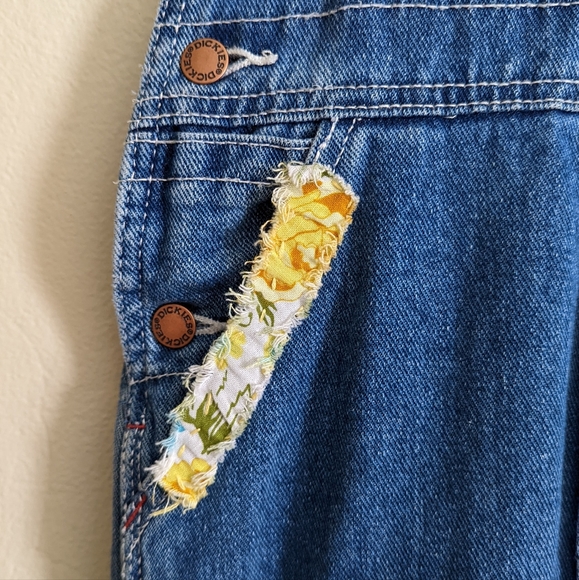 Dickies | Kids | Patched Denim Overalls - Picture 5 of 12